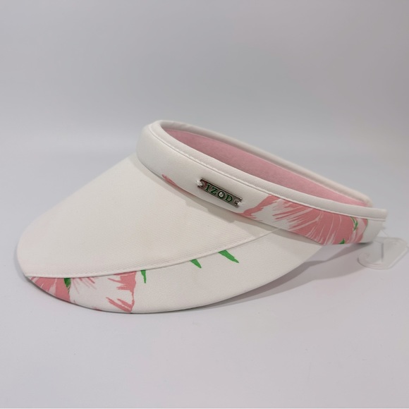 Izod Accessories Nwt Izod White Floral Sun Visor Poshmark